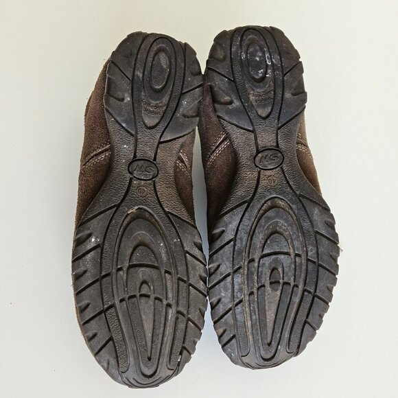 Sidewalk Mens Shoes US 8.5 Brazil 40 Brown Suede Wide Lace Up Casual NO INSOLES - Picture 12 of 16